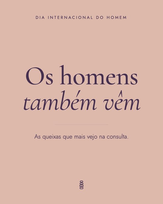 Capa só com texto, fundo rosa barro: Os homens também vêm